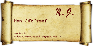 Man József névjegykártya