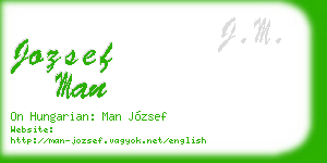 jozsef man business card