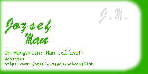 jozsef man business card